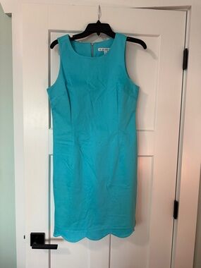 Southern Tide Sleeveless Mini Dress in Aqua Blue